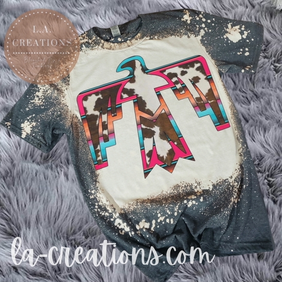 Western Bird Bleached Tee S-3x - Picture 1 of 1